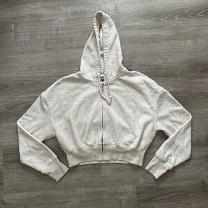 SO Cropped Zip-Up Hoodie